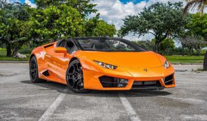 Lamborghini Huracan LP610 Spyder Оранжевый аренда в Майами